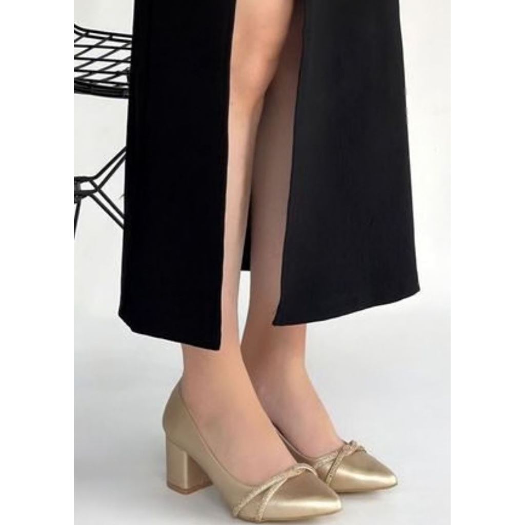 Rewin Gold Cilt Topuklu Ayakkabı