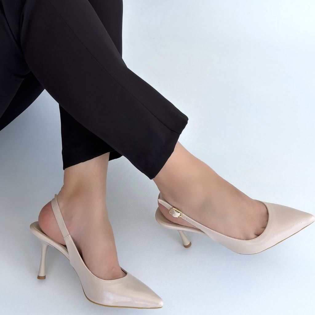 Katey Bej Rugan Topuklu Ayakkabı