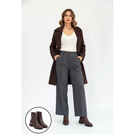 Harly Kahverengi Cilt Topuklu Bot