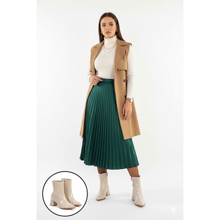 Mosy Bej Rugan Topuklu Bot