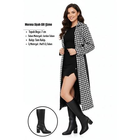 Morena Siyah Cilt Çizme