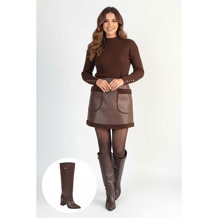 Jike Kahverengi Cilt Tak Çıkar Çizme