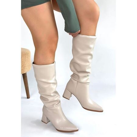 Piyat Ten Cilt Topuklu Çizme