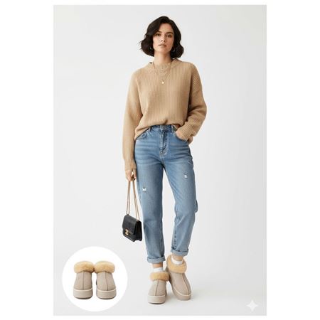 Edali Bej İçi Kürklü Platform Taban Süet Kadın Kışlık Bot