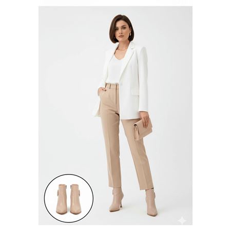 Moose Nude Cilt Topuklu Bot