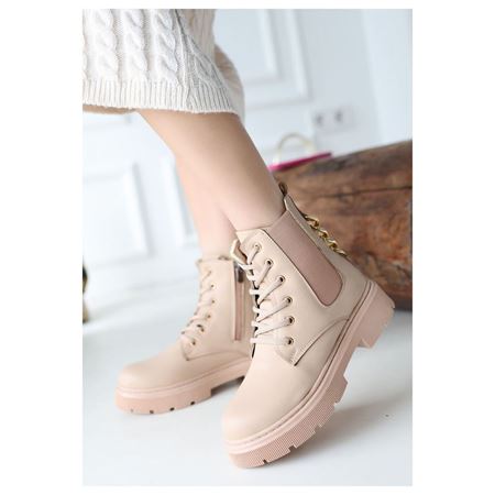 Harte Nude Cilt Bağcıklı Bot