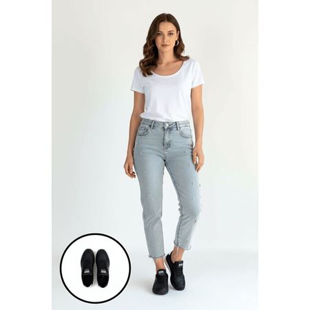 Tawen Siyah Cilt Bağcıklı Spor Ayakkabı