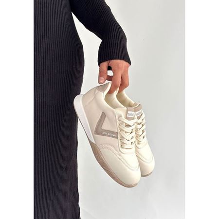 Jowen Bej Cilt Vizon Detaylı Bağcıklı Spor Ayakkabı