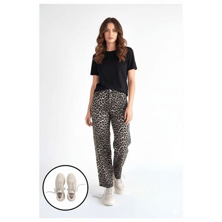 Emwa Bej Cilt Bağcıklı Spor Ayakkabı