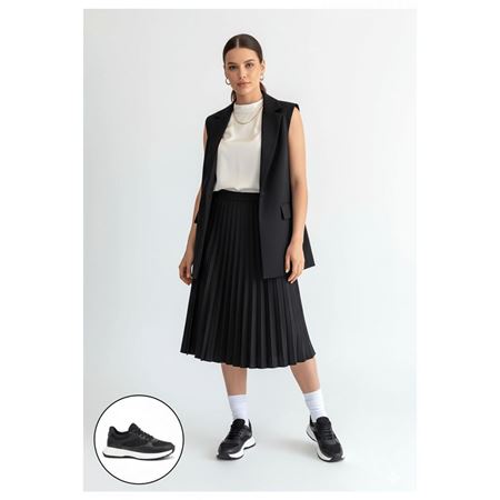 Slar Siyah Ortopedik Kadın Sneaker