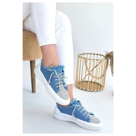 Enber Mavi Kot Bağcıklı Spor Ayakkabı