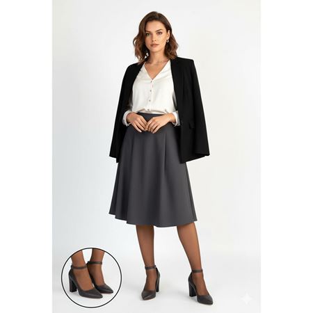 Rity Kahverengi Cilt Topuklu Ayakkabı