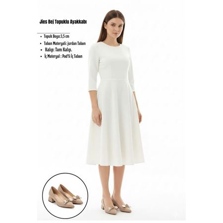 Jies Bej Topuklu Ayakkabı