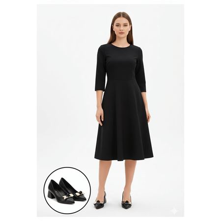 Jies Siyah Topuklu Ayakkabı