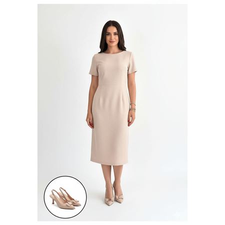 Vakay Bej Cilt Topuklu Ayakkabı