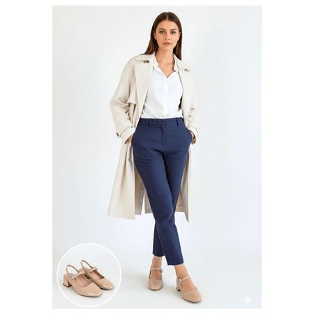 Gowe Nude Rugan Topuklu Ayakkabı