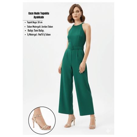 Coze Nude Topuklu Ayakkabı