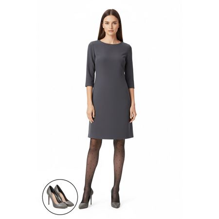 Hillar Platin Saten Stiletto Ayakkabı