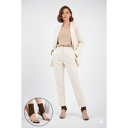 Brit Yeşil Süet Bootie