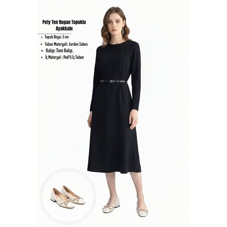 Pety Ten Rugan Topuklu Ayakkabı