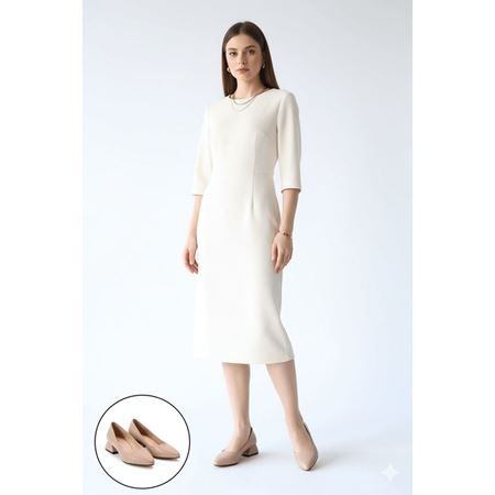 Desniy Nude Cilt Topuklu Ayakkabı