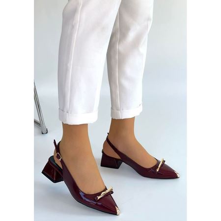 Ricy Bordo Rugan Topuklu Ayakkabı