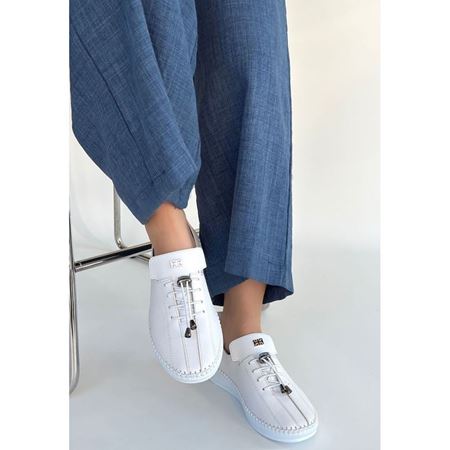 Warte Beyaz Cilt Bağcıklı Spor Ayakkabı