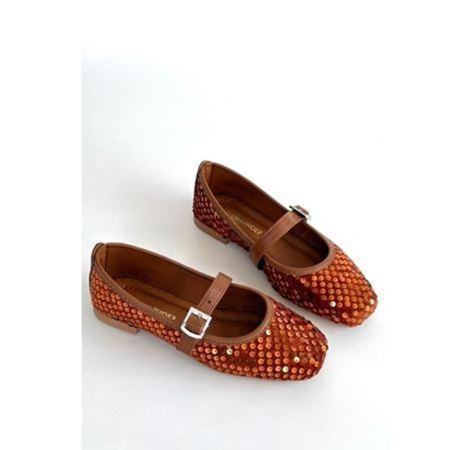 Moden Taba Süet Babae Ayakkabı