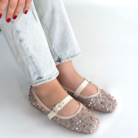 Moden Bej Süet Babat Ayakkabı