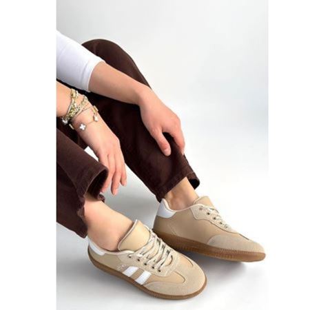 Zerti Bej Cilt Bağcıklı Spor Ayakkabı