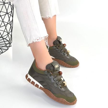 Tues Yeşik Nubuk Bağcıklı Spor Ayakkabı