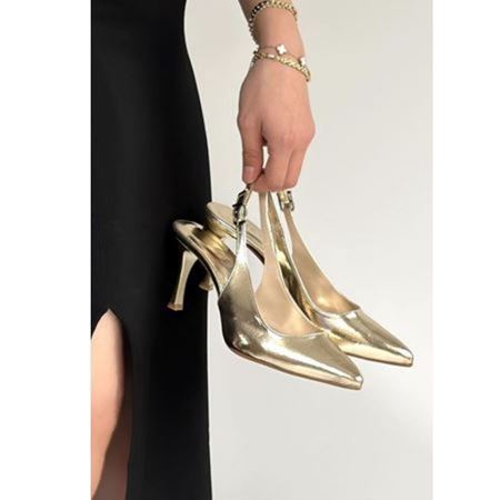 Uster Gold Rugan Topuklu Ayakkabı