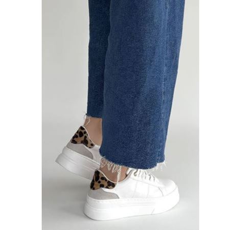 Jetan Beyaz Rugan Bağcıklı Spor Ayakkabı