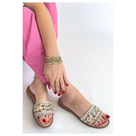 Gonne Renkli Hasır Dokuma Terlik