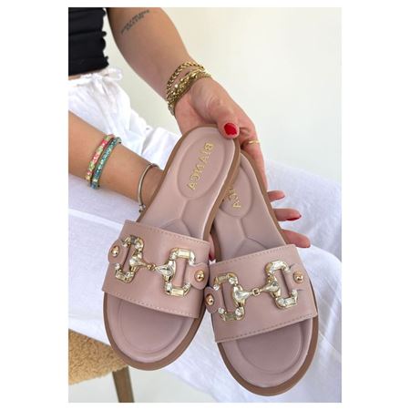 Toha Pudra Cilt Tokalı Terlik