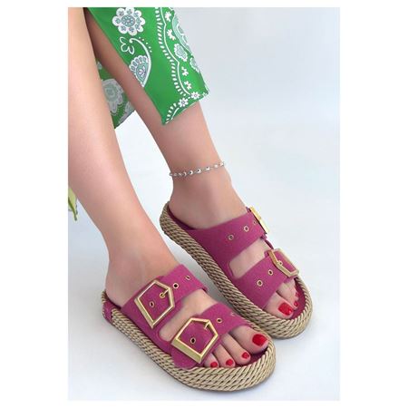 Loera Pemba Nubuk Çift Tokalı Terlik