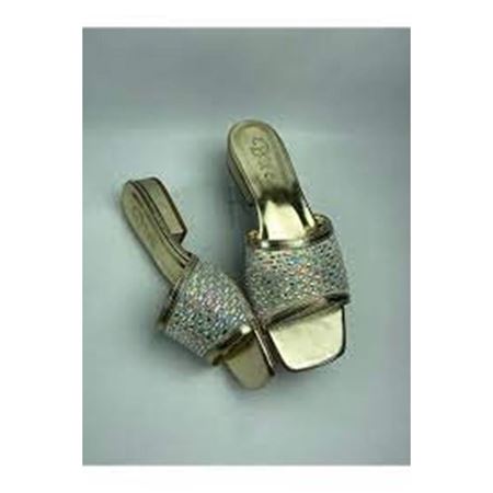 Ortu Gold Cilt İşlemeli Terlik