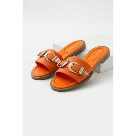 Sene Turuncu Cilt Terlik