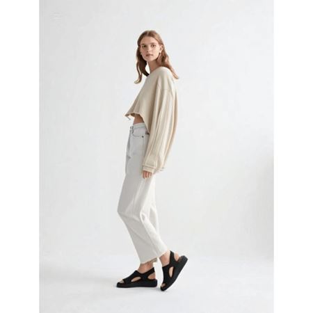 Wayi Siyah Platform Tabanlı Hasır Örgü Arkası Lastikli Kadın Sandalet