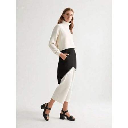 Sody Siyah Cilt Topuklu Sandalet