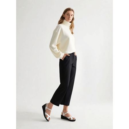 Minna Beyaz Cilt Dolgu Topuk Sandalet