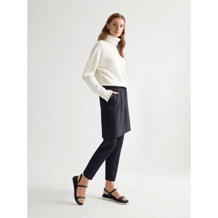 Winta Siyah Cilt Sandalet