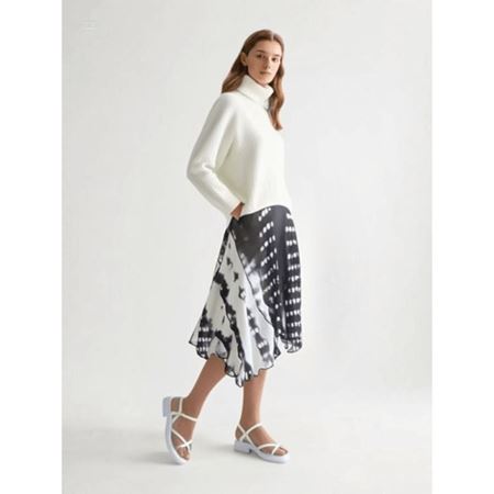 Nordi Beyaz Cilt Kemerli Sandalet