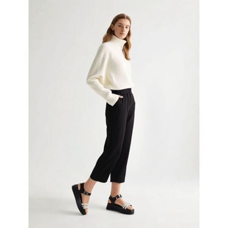 Lalen Siyah Kemerli Sandalet