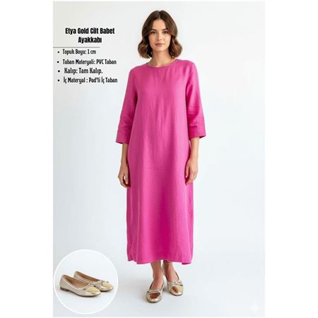 Etya Gold Cilt Babet Ayakkabı