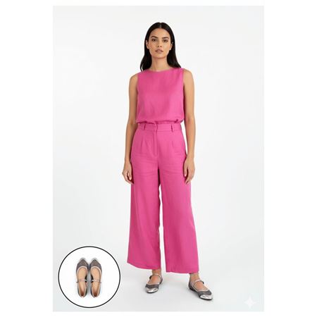 Toyan Gümüş Cilt Babet Ayakkabı