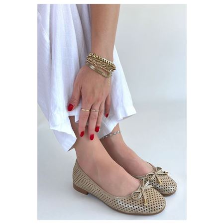 Icar Bej Cilt Babet Ayakkabı