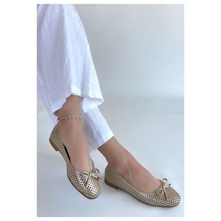 Icar Bej Cilt Babet Ayakkabı