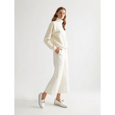 Riwan Beyaz Cilt Babet Ayakkabı