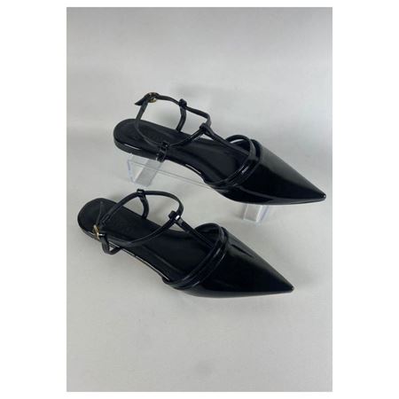 Canca Siyah Rugan Babet Ayakkabı